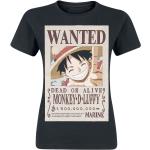 T-Shirt Anime di One Piece - Wanted - M a XXL - Donna - nero