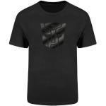 Magliette & T-shirt nere XXL taglie comode di cotone mezza manica con scollo rotondo per Donna Transformers 
