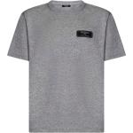 Magliette & T-shirt grigie L di cotone a girocollo mezza manica con scollo rotondo Balmain 