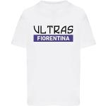 T-shirt manica corta bianche 24 mesi di cotone mezza manica per bambini Fiorentina 