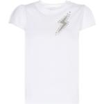 Magliette & T-shirt bianche S di cotone a girocollo mezza manica con scollo rotondo Pinko 