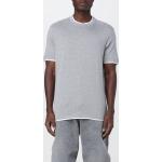 Magliette & T-shirt casual grigie a girocollo mezza manica con scollo rotondo Brunello Cucinelli 