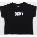 T-shirt nere di cotone per bambino DKNY di Giglio.com 