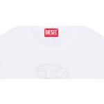 Magliette & T-shirt bianche XS in poliestere Bio ricamate per Donna Diesel 