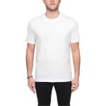 Magliette & T-shirt bianche XS di cotone a girocollo mezza manica con scollo rotondo Calvin Klein 