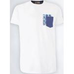 T-shirt bianca uomo yes-zee con taschino t709 m