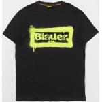 T-shirt nere di cotone per bambino Blauer di Giglio.com 
