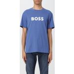 Vestiti ed accessori estivi azzurri XXL taglie comode di cotone per Uomo Boss 