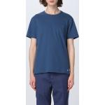 Magliette & T-shirt scontate casual azzurre L di cotone mezza manica con scollo rotondo Brooksfield 