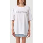 Magliette intime bianche XL di cotone per Uomo Calvin Klein Underwear 