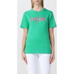 Magliette & T-shirt verdi L di cotone a girocollo lavaggio a mano mezza manica con scollo rotondo Chiara Ferragni 