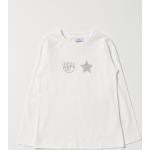 T-shirt manica lunga scontate casual di cotone con strass lavabili in lavatrice manica lunga per bambini Chiara Ferragni 
