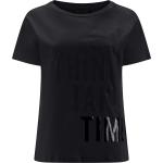 Magliette & T-shirt scontate nere S di cotone a girocollo mezza manica con scollo rotondo per Donna Freddy 