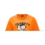 Magliette & T-shirt arancioni M di cotone mezza manica con scollo rotondo per Donna Freddy Charlie Brown 