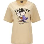 Magliette & T-shirt marroni S di cotone mezza manica con scollo rotondo per Donna Freddy Charlie Brown 