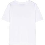 Magliette & T-shirt scontate bianche in jersey a girocollo mezza manica con scollo rotondo per Donna Moschino Kids 