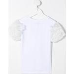 Magliette & T-shirt scontate bianche con scollo tondo mezza manica con scollo rotondo per Donna Moschino Kids 
