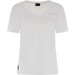 Magliette & T-shirt sconti Black Friday bianche XL di cotone con scollo a V mezza manica con scollo a V per Donna Freddy 