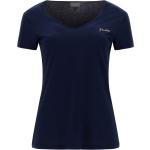 Magliette & T-shirt sconti Black Friday blu navy M con scollo a V mezza manica ricamate per Donna Freddy 