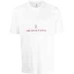 t-shirt con stampa bianca