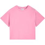 T-shirt manica corta rosa 8 anni di cotone con glitter mezza manica per bambini Freddy 