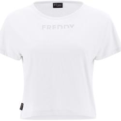 T-shirt cropped con stampa in rilievo FREDDY MOV