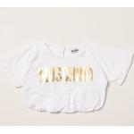 T-shirt manica corta scontate bianche lavabili in lavatrice mezza manica per bambini Moschino Kid 