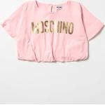 T-shirt manica corta scontate rosa lavabili in lavatrice mezza manica per bambini Moschino Kid 