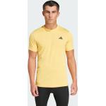 T-shirt gialle XXL taglie comode da tennis per Uomo adidas Freelift 