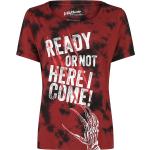T-Shirt di A Nightmare On Elm Street - Ready or Not - Here I Come - S a XXL - Donna - rosso scuro