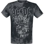 Magliette & T-shirt nere L di cotone batik con scollo tondo mezza manica con scollo rotondo per Uomo AC/DC 