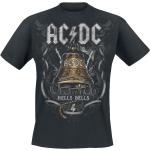 Magliette & T-shirt nere 4 XL di cotone con scollo tondo mezza manica con scollo rotondo per Uomo AC/DC 