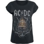 Magliette & T-shirt nere 5 XL taglie comode di cotone con scollo tondo mezza manica con scollo rotondo per Donna AC/DC 