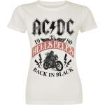 Magliette & T-shirt crema XXL di cotone con scollo tondo mezza manica con scollo rotondo per Donna AC/DC 