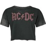 Magliette & T-shirt nere 3 XL taglie comode di cotone batik con scollo tondo mezza manica con scollo rotondo per Donna AC/DC 