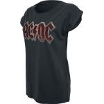 Magliette & T-shirt nere XXL di cotone con scollo tondo mezza manica con scollo rotondo per Donna AC/DC 