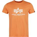 Magliette & T-shirt arancioni XXL taglie comode con scollo tondo con scollo rotondo per Uomo Alpha Industries Inc. Basic 