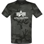 Magliette & T-shirt militari XXL taglie comode di cotone mimetiche con scollo tondo con scollo rotondo per Uomo Alpha Industries Inc. Basic 