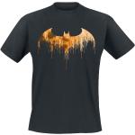 Magliette & T-shirt nere XXL taglie comode di cotone con scollo tondo mezza manica con scollo rotondo per Uomo Batman 