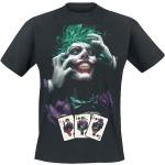Magliette & T-shirt nere XXL taglie comode di cotone con scollo tondo mezza manica con scollo rotondo per Uomo Batman Joker 