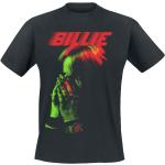 Magliette & T-shirt nere XXL taglie comode di cotone con scollo tondo mezza manica con scollo rotondo per Uomo Billie Eilish 