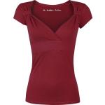 Magliette & T-shirt bordeaux 4 XL in viscosa con scollo a V con scollo a V per Donna Black Premium by EMP 