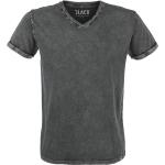 Magliette & T-shirt grigie 7 XL taglie comode di cotone con scollo a V mezza manica con scollo a V per Uomo Black Premium by EMP 