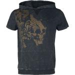 Magliette & T-shirt grigie XXL taglie comode di cotone con scollo tondo con scollo rotondo per Uomo Black Premium by EMP 