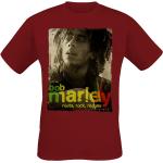 T-Shirt di Bob Marley - Root Rock Raggae - S a XXL - Uomo - rosso scuro