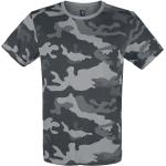 Magliette & T-shirt militari grigie 5 XL taglie comode di cotone mimetiche con scollo tondo con scollo rotondo per Uomo Brandit 