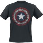 T-Shirt di Captain America - Comic Shield - M a XXL - Uomo - nero