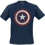 T-Shirt di Captain America - Shield Logo - L a XXL - Uomo - blu navy