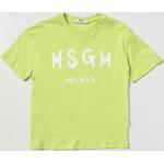 T-shirt manica corta scontate di cotone mezza manica per bambini Msgm Kids 