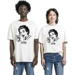 Magliette & T-shirt urban crema XXL taglie comode di cotone con scollo tondo mezza manica con scollo rotondo per Donna 